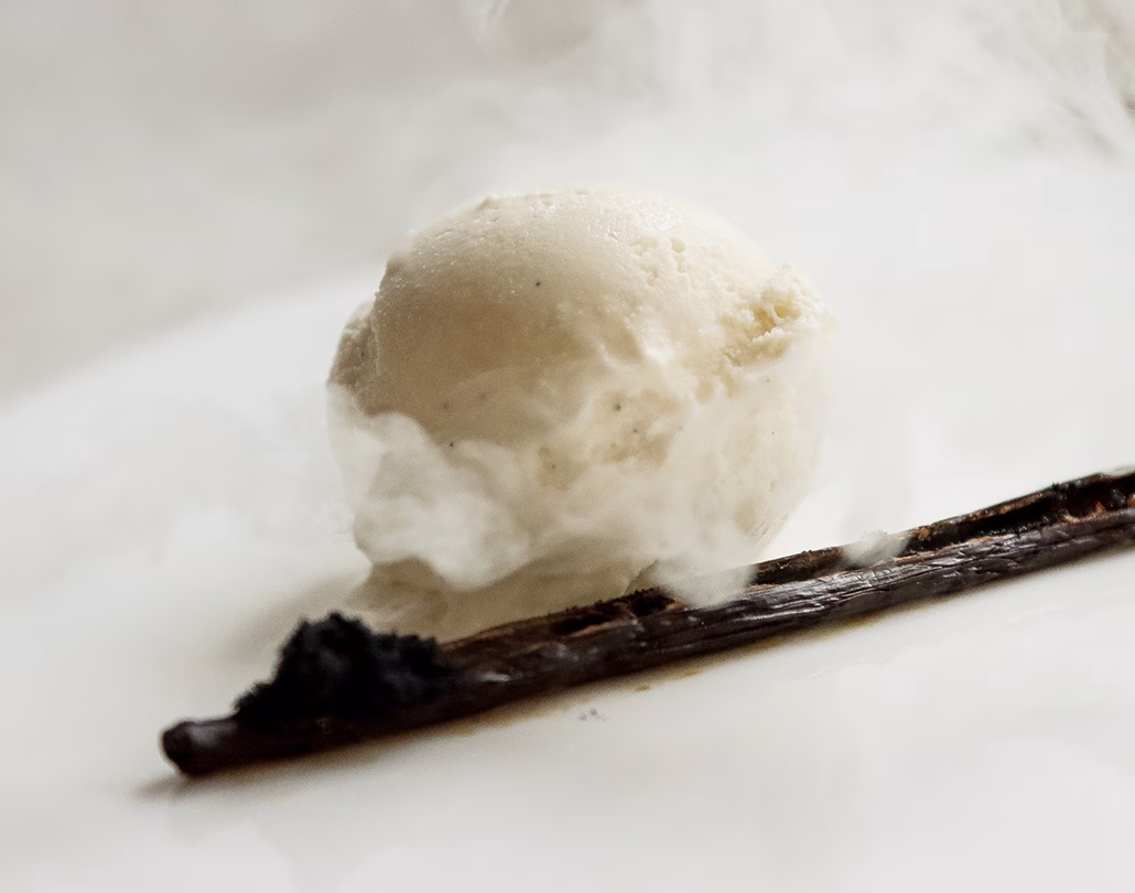 glace à la vanille fumée Norohy
